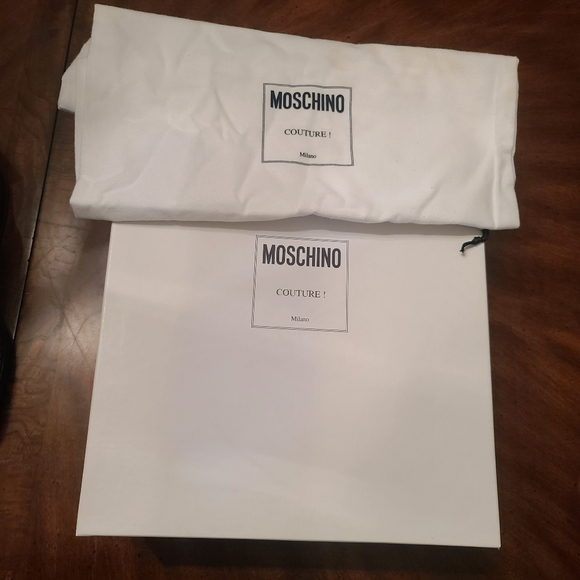 Moschino Mens Leopard Print Chelsea Boot Size 1p NWT - Picture 6 of 6